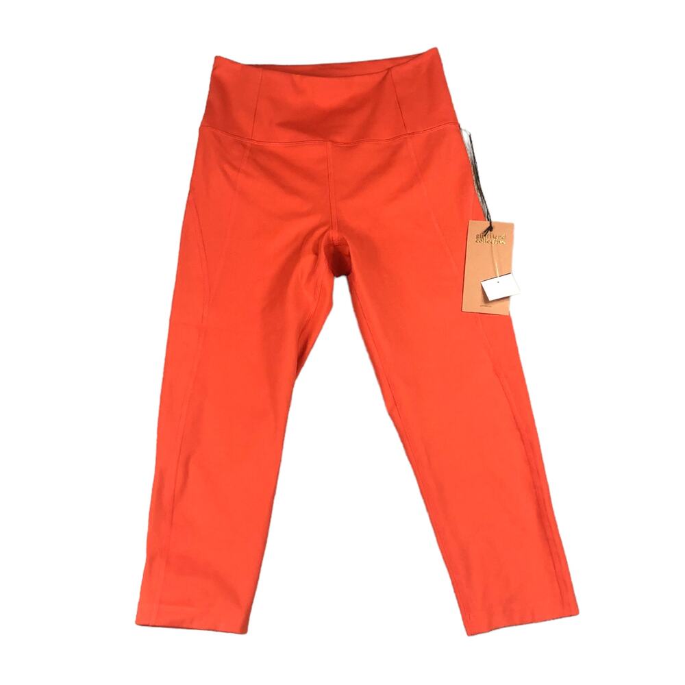 GIRLFRIEND COLLECTIVE Leggings Cropped High Waisted Capri‎ Size Small NWT Tart